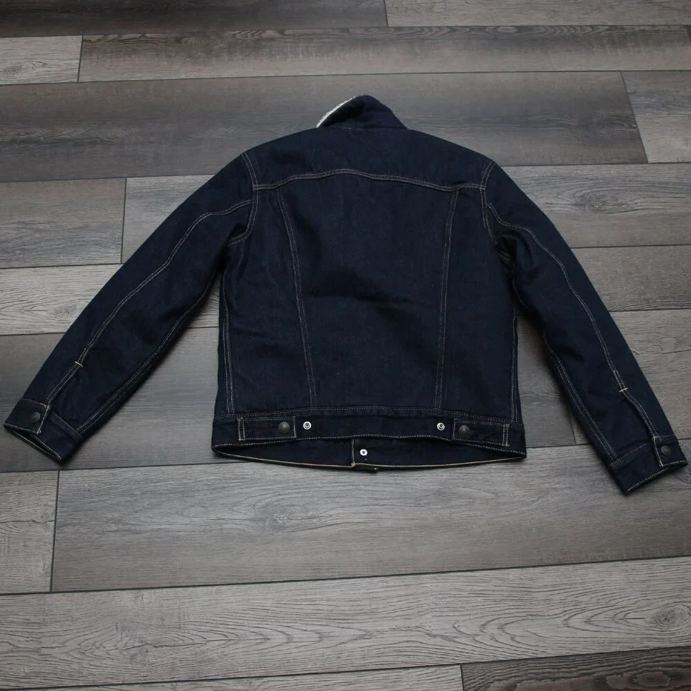 🧥 Levi’s Men’s Sherpa Trucker Jacket 👖 PC9-16365-0075 | Denim Lined Size Small - Picture 11 of 15